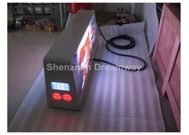 3G / WIFI GPS P5 Taxi Car LED Display Advertising Boards With AVI WMV MPG Video , 960 by 320 mm
