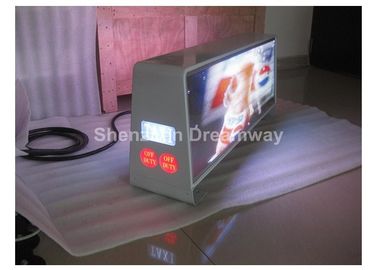 3G / WIFI GPS P5 Taxi Car LED Display Advertising Boards With AVI WMV MPG Video , 960 by 320 mm